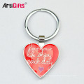 Novelty Blank Heart Shaped Key Ring Custom Maker Metal Stand Car Name